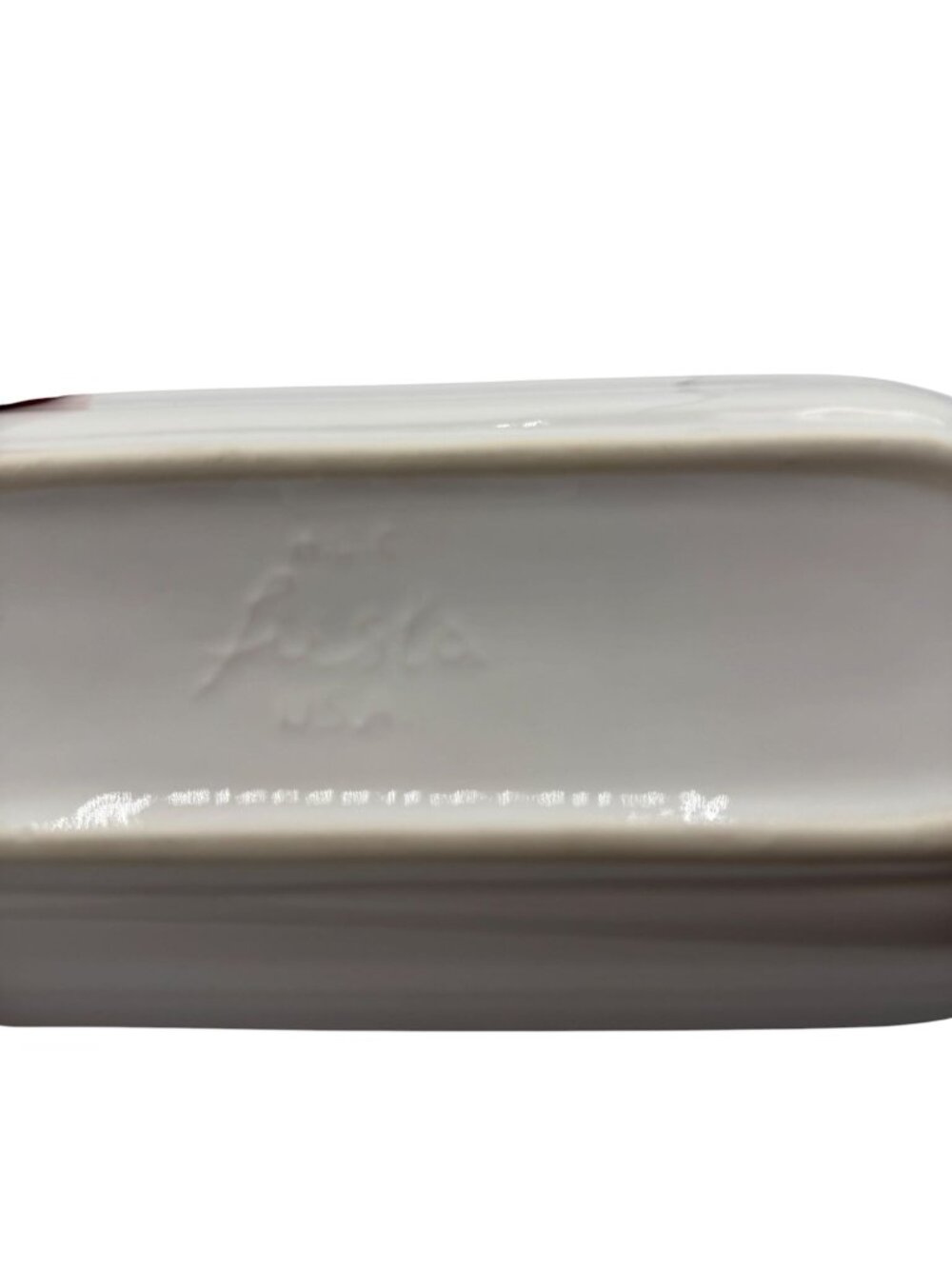 Vintage White HLC Fiesta USA White Ceramic Relish Corn Cob Trays Set of 2 - Picture 4 of 5